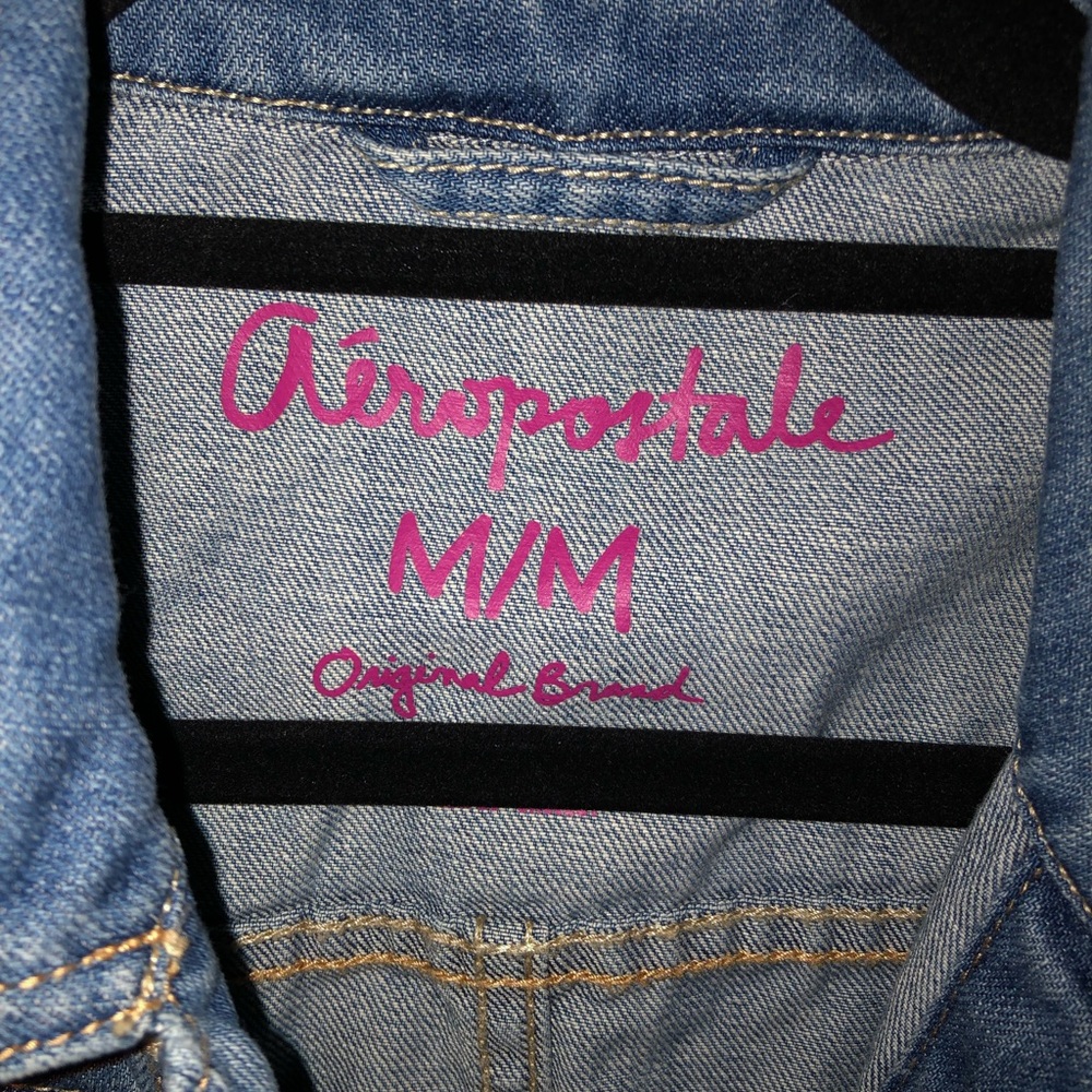 Aeropastale Denim Vest. Size M - Picture 2 of 3